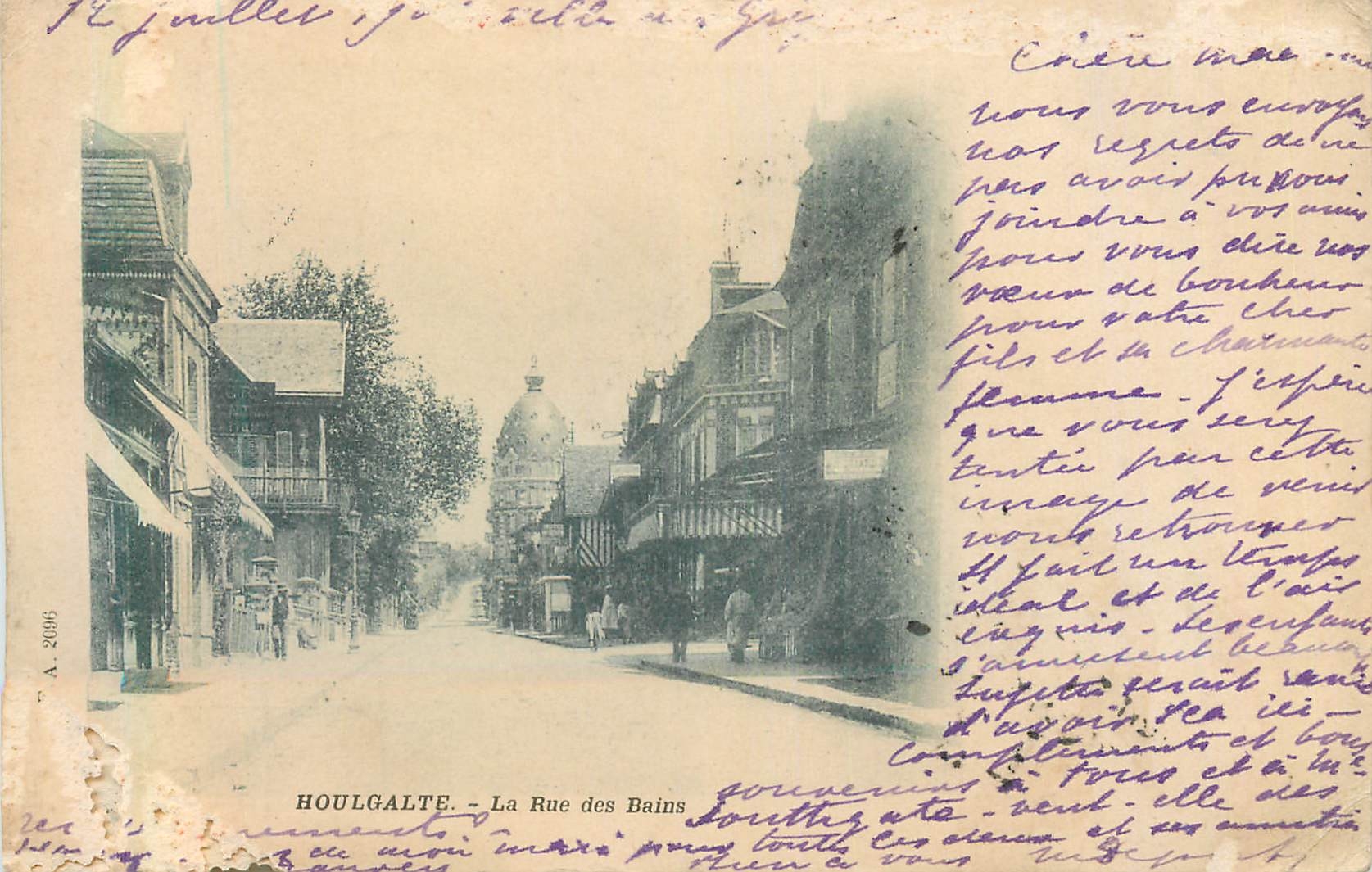 CPA Houlgate la Rue des Bains