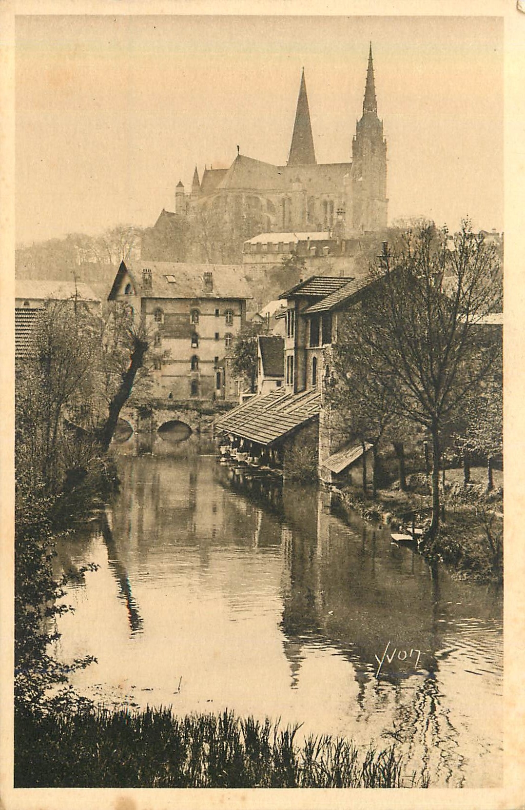 CPA Chartres les Bords de l'Eure la Douce France