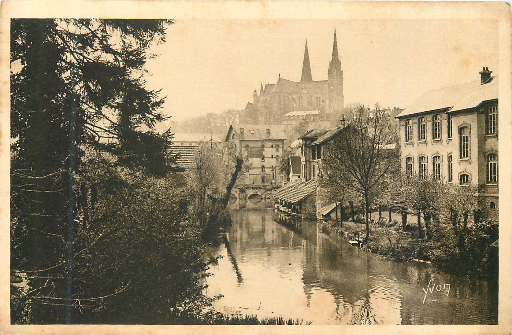 Chartres - Der Fluss Eure und die Kathedrale — Éditions d'Art YVON