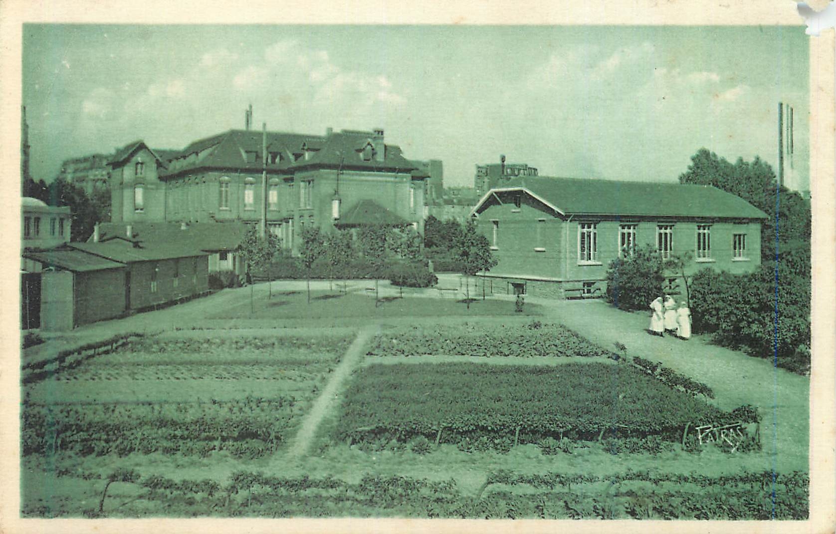 Schulkrankenhaus der Gesellschaft zur Hilfe für Verwundete — Die Gärten — Éditions L. Patras, Paris