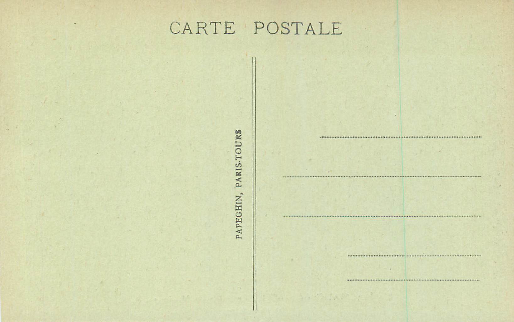 CPA Malmaison (S et O) le Salon de Musique — Rückseite