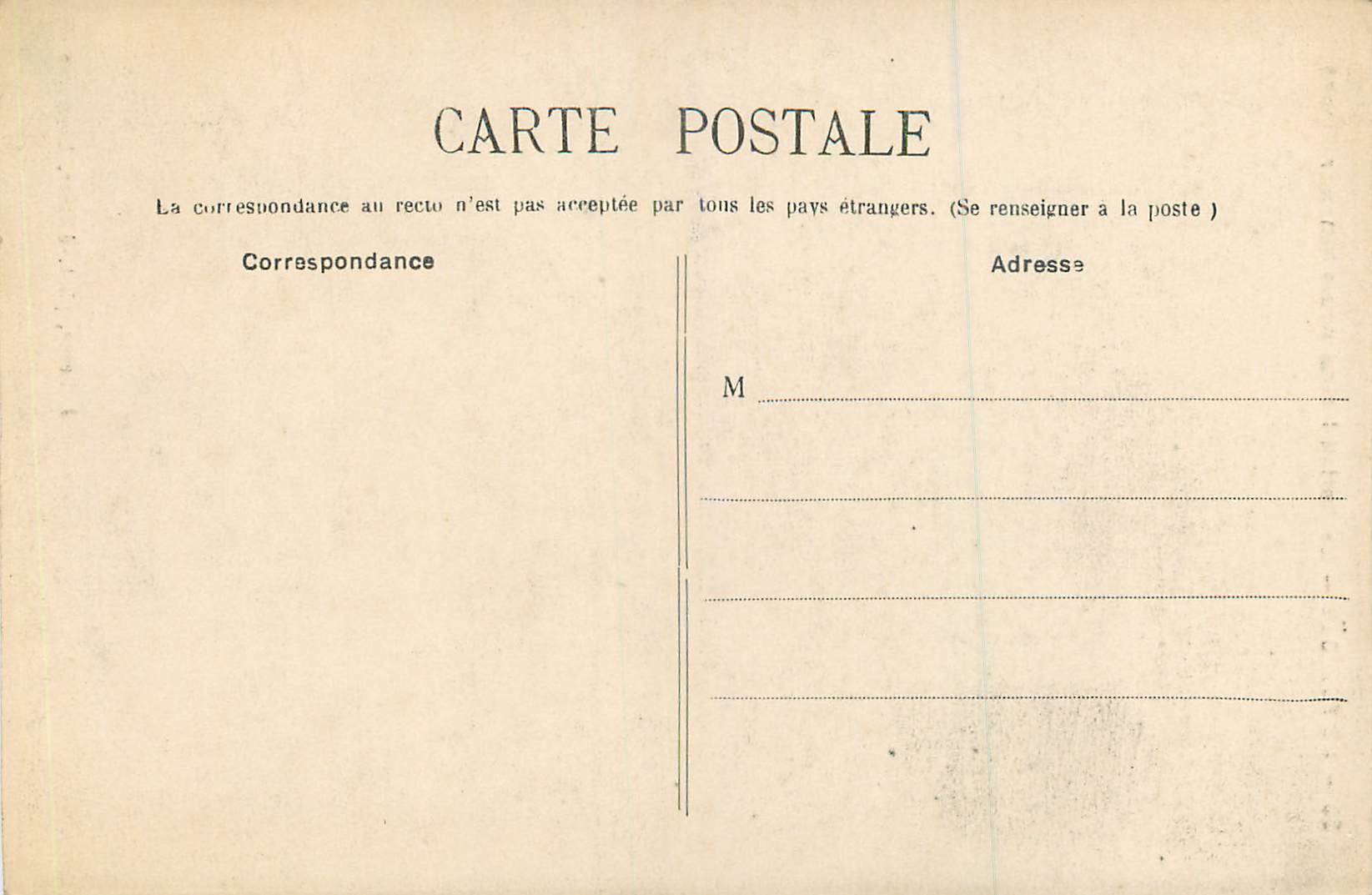 CPA le Folgoet le Portail Lateral Nouvellement Restaure — Rückseite