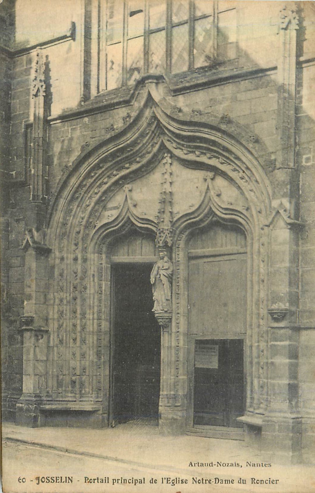 Portail principal de l'Église Notre-Dame du Roncier — Artaud-Nozaïs, Nantes — Josselin