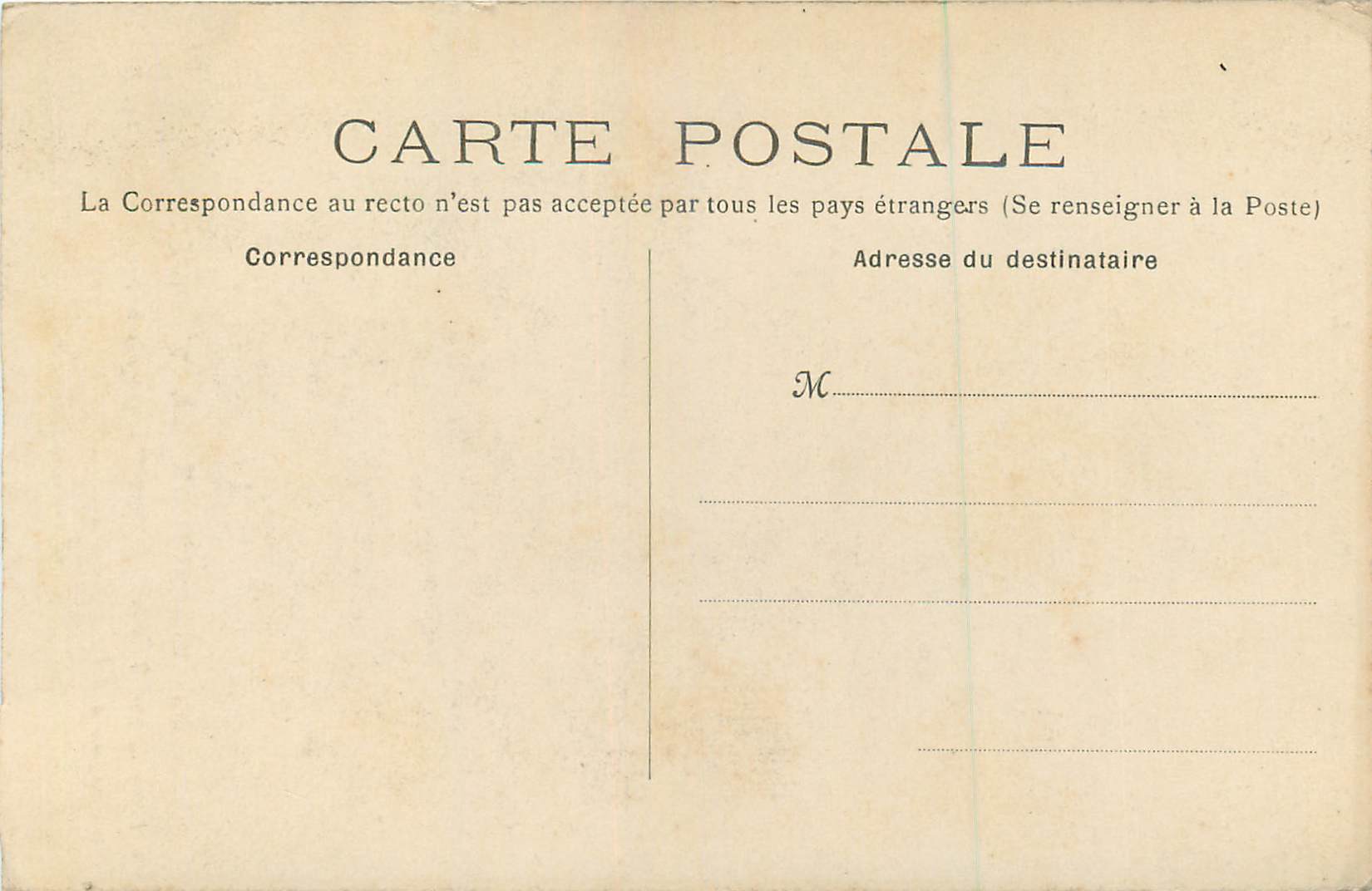 CPA Notre Dame de la Treille Lille  — Rückseite