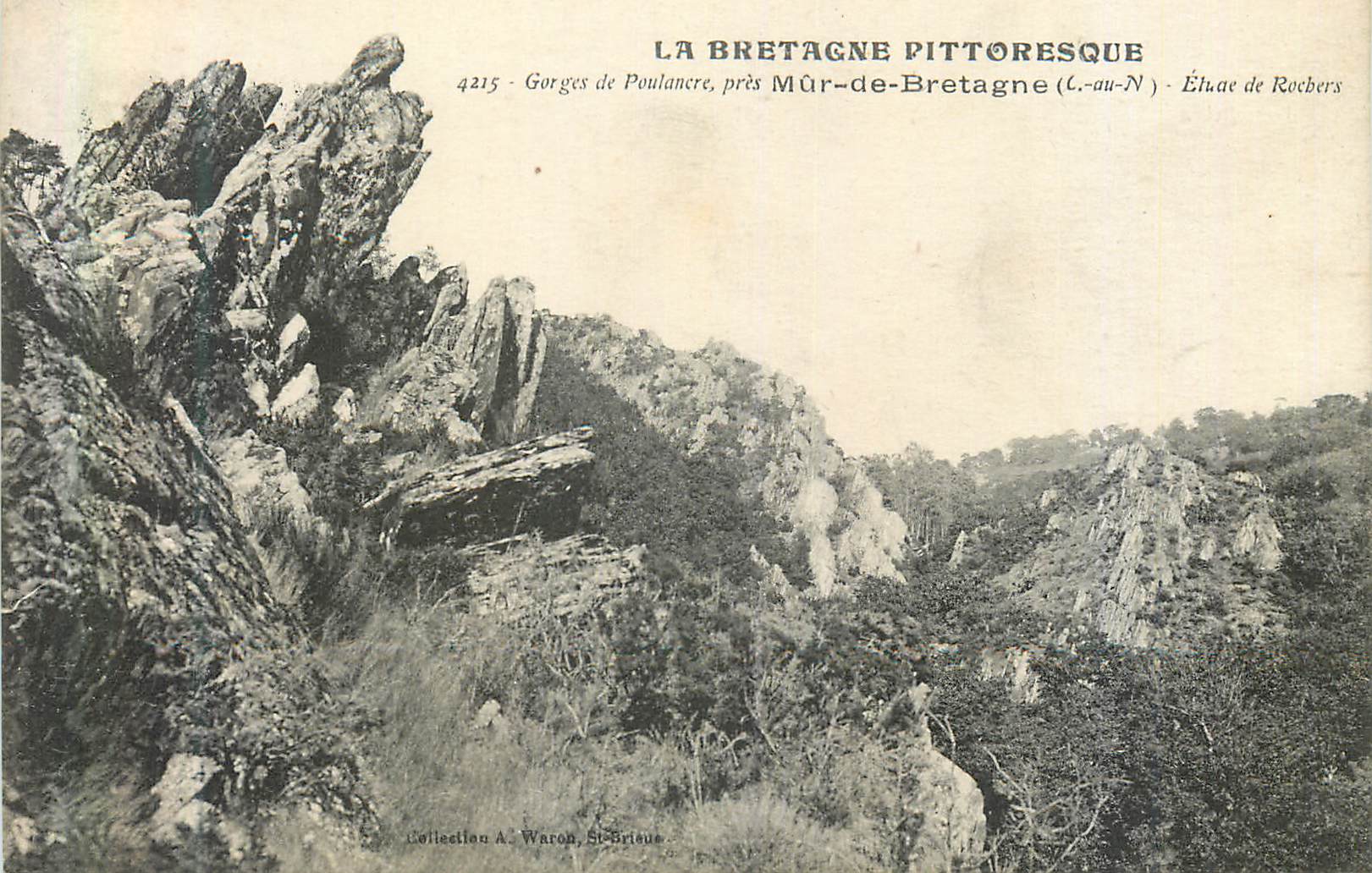 CPA la Bretagne Pittoresque Gorges de Poulancre pres Mur de Bretagne