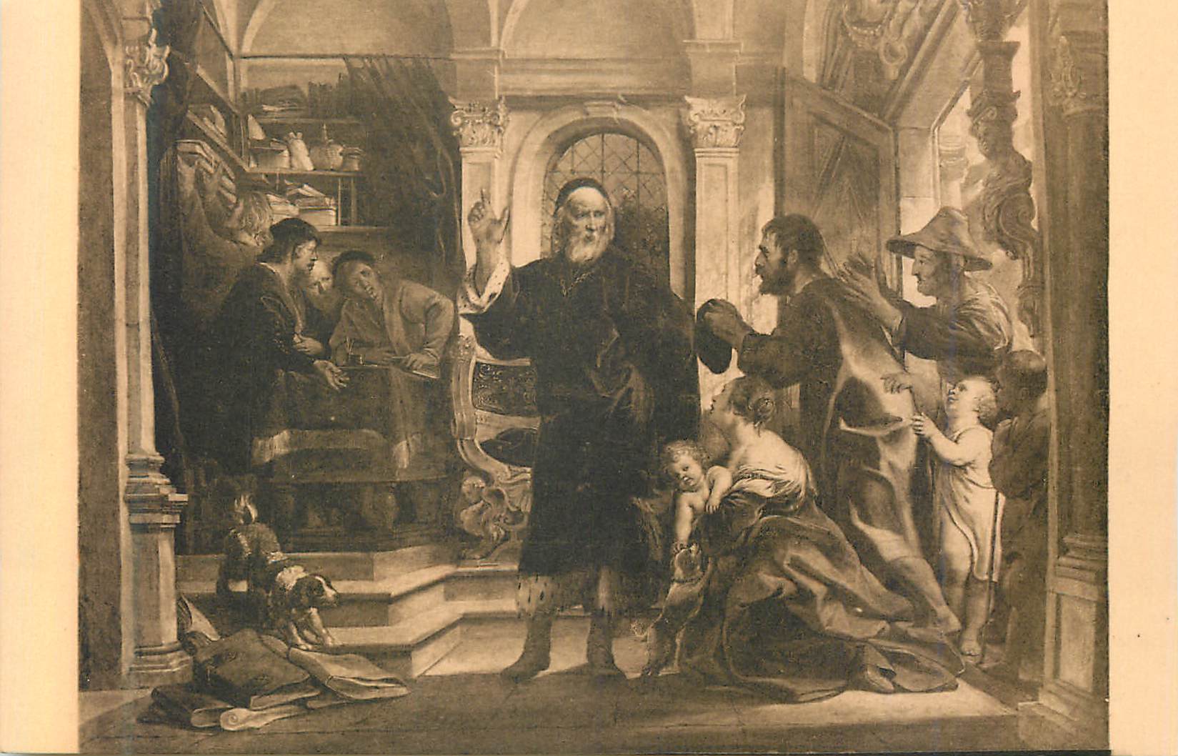 Saint Yves, patron des avocats — J. Jordaens (1593-1678) — Édition D. Neils, n° 404