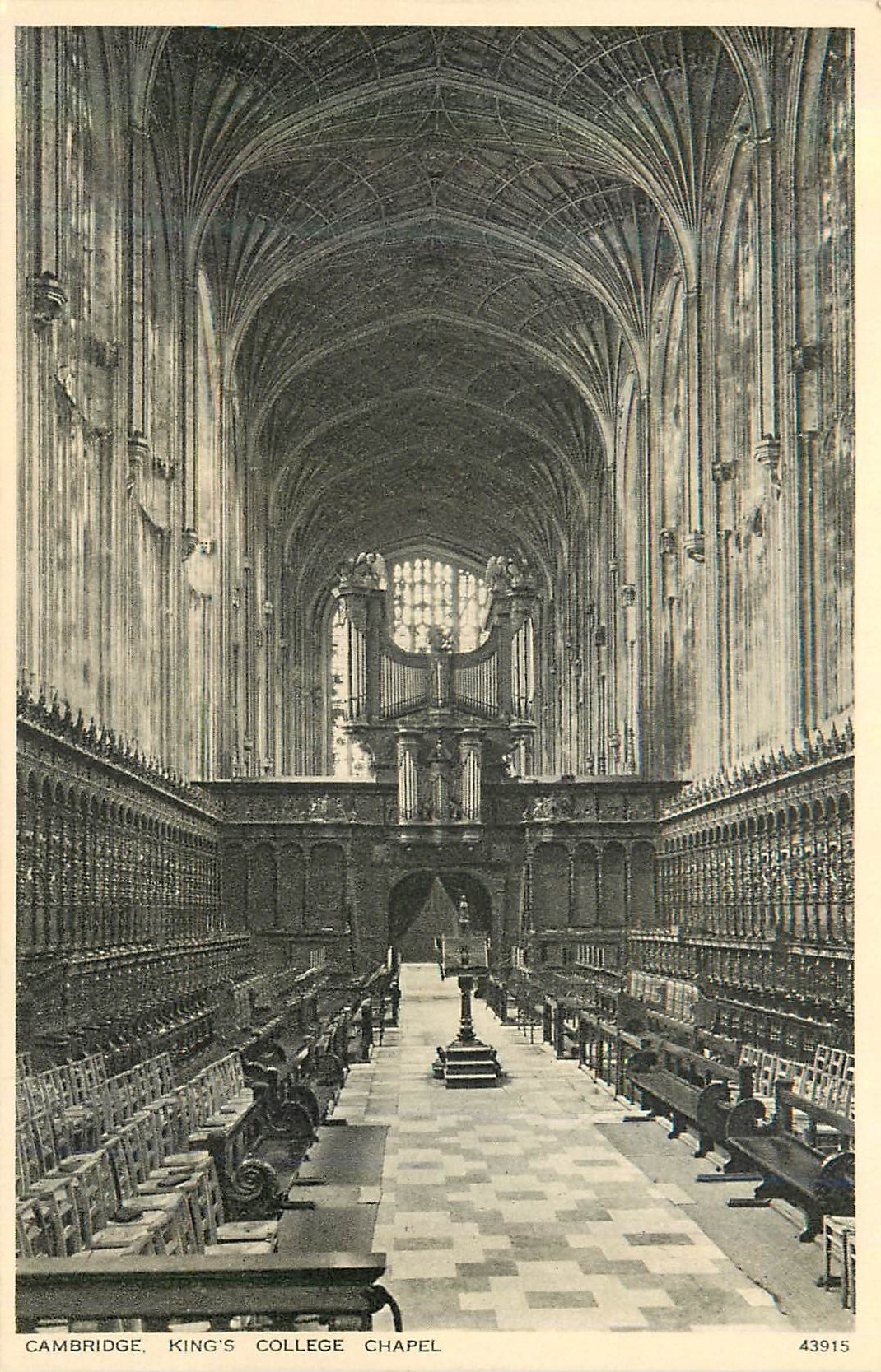 CPA Cambridge King's College Chapel Orgue