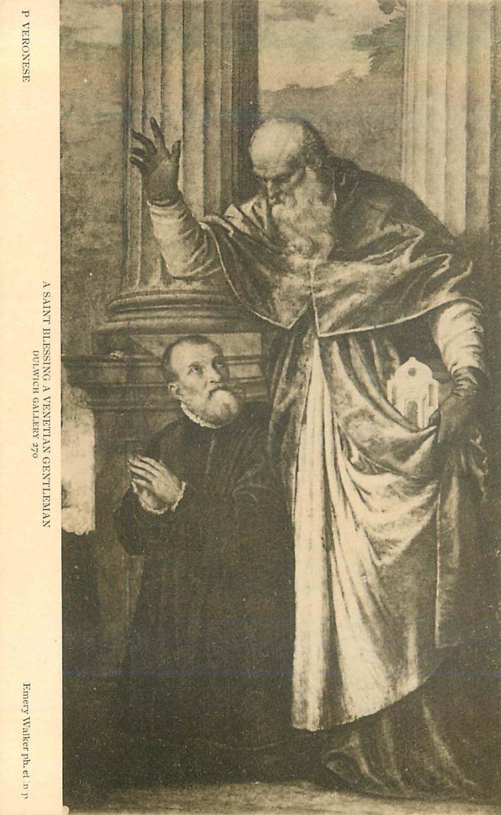 CPA Dulwich Gallery a Saint Blessing a Venetian Gentleman