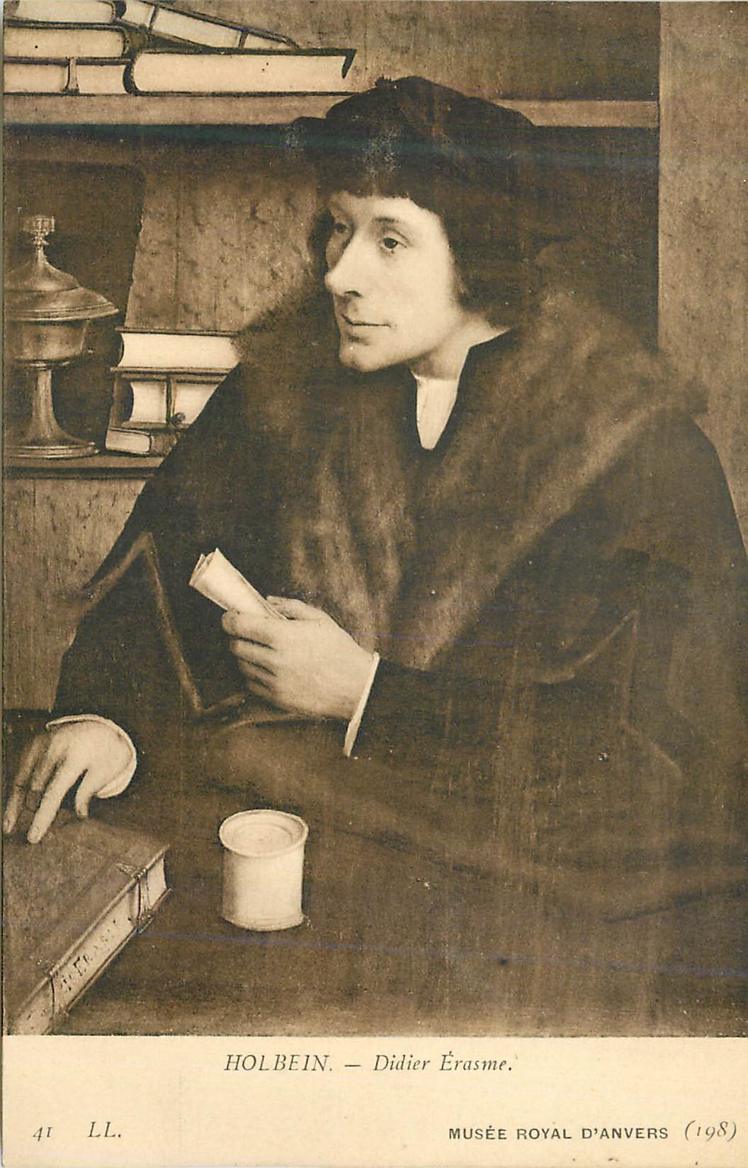 CPA Musee Royal d'Anvers Holbein Didier Erasme
