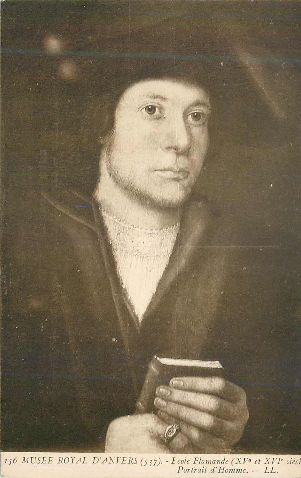 CPA Musee Royal d'Anvers Ecole Flamande (XVe et XVIe siecles ) Portrait d'Homme