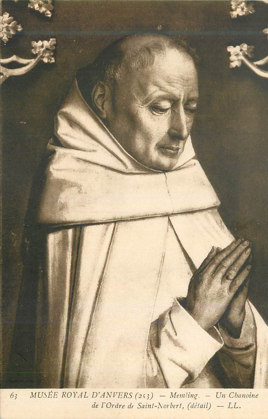 CPA Musee Royal d'Anvers Memling un Chanoine de l'ordre de Saint Norbert