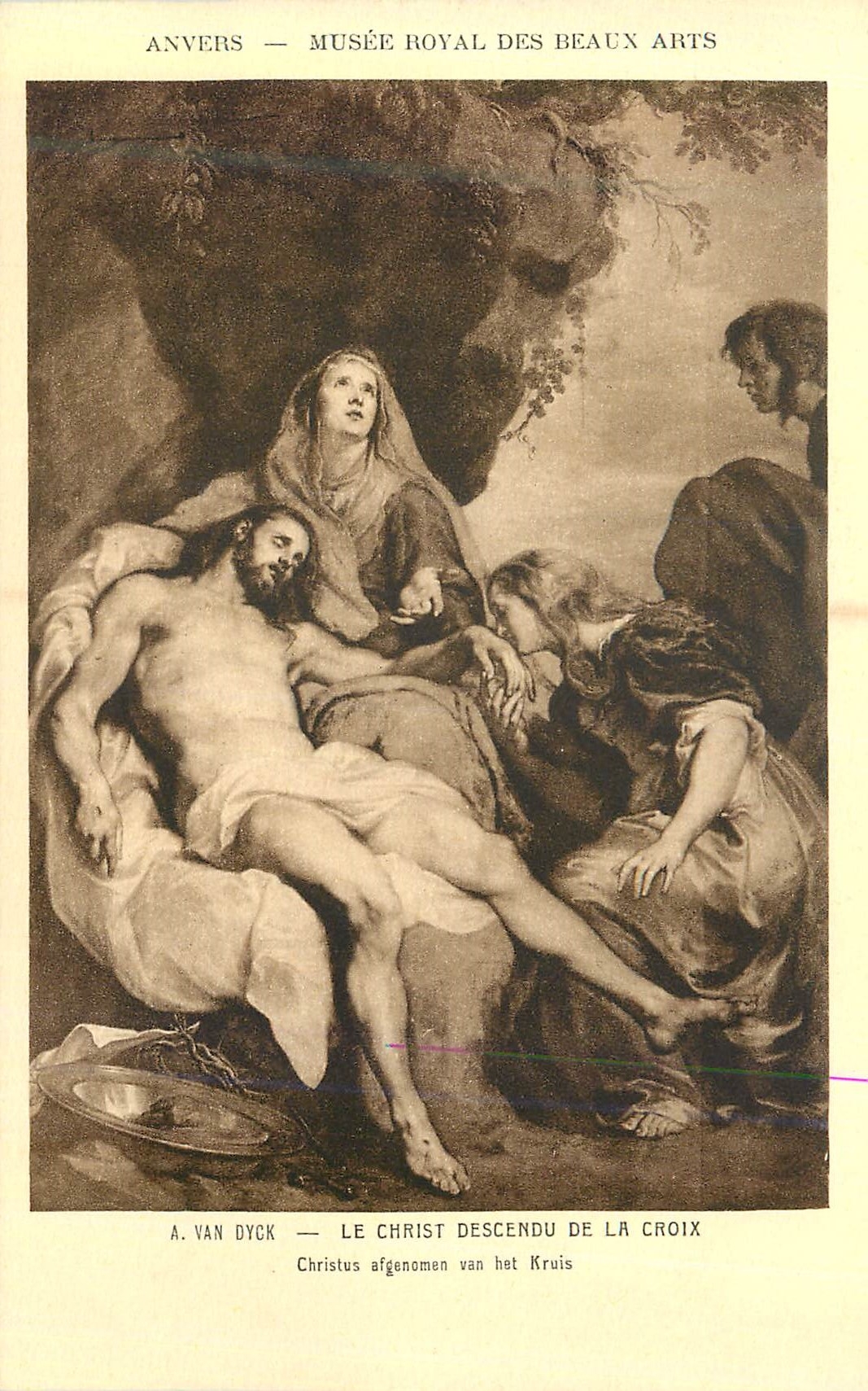 CPA Anvers Musee Royal des Beaux Arts le Christ Descendu de la Croix