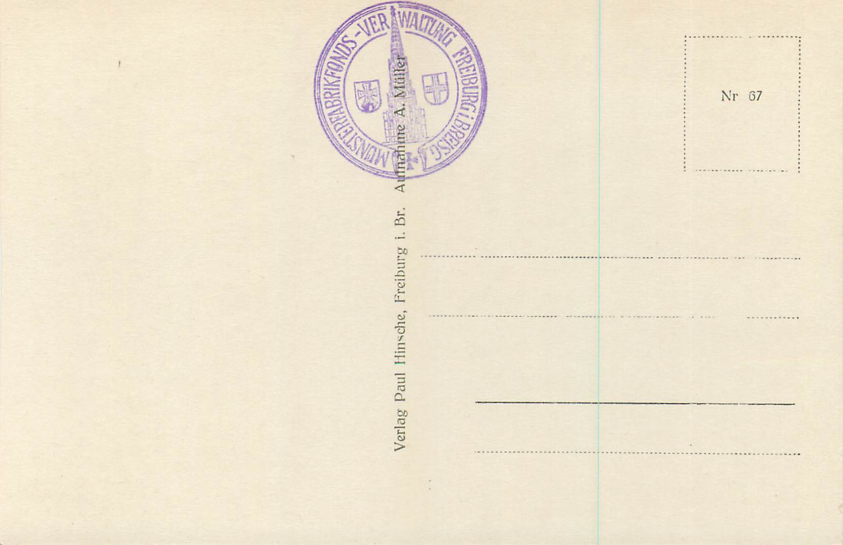 CPM Freiburg Brg Munster — Rückseite