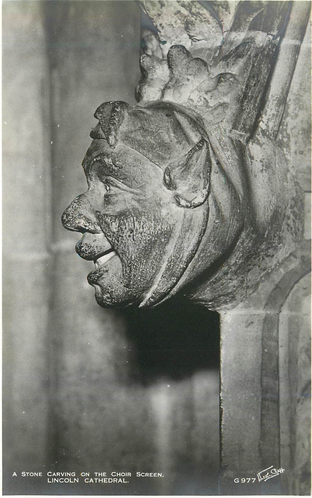 CPA Lincoln Cathedral a Stone Carving on the Choir Screen