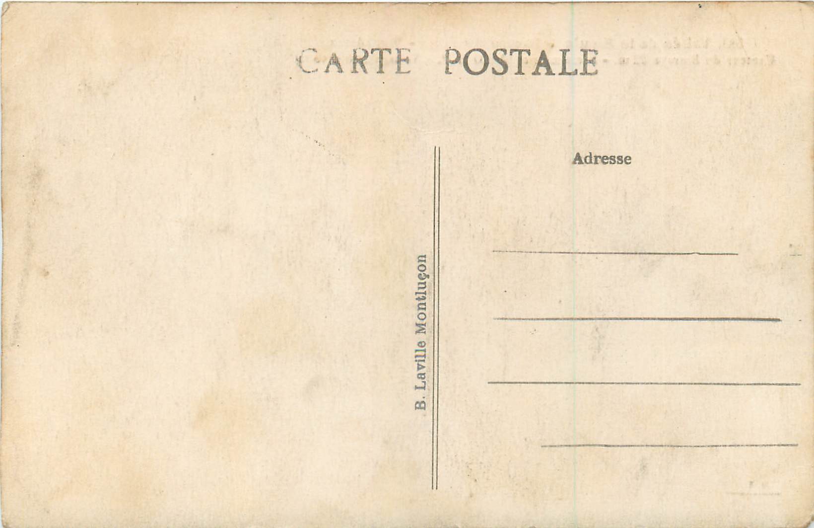 CPA Vallee de la Sioule Barrage des Fades Vue Generale — Rückseite