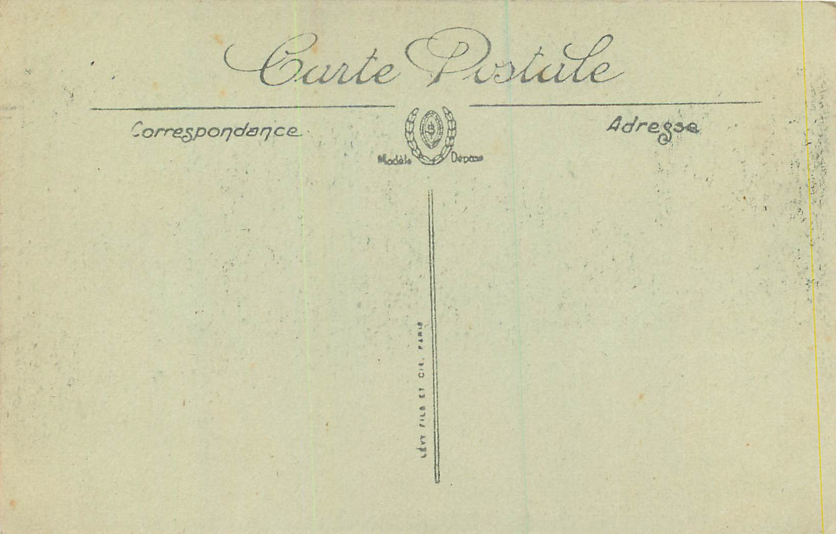 CPA Sainte Adresse les Falaises de la Heve — Rückseite