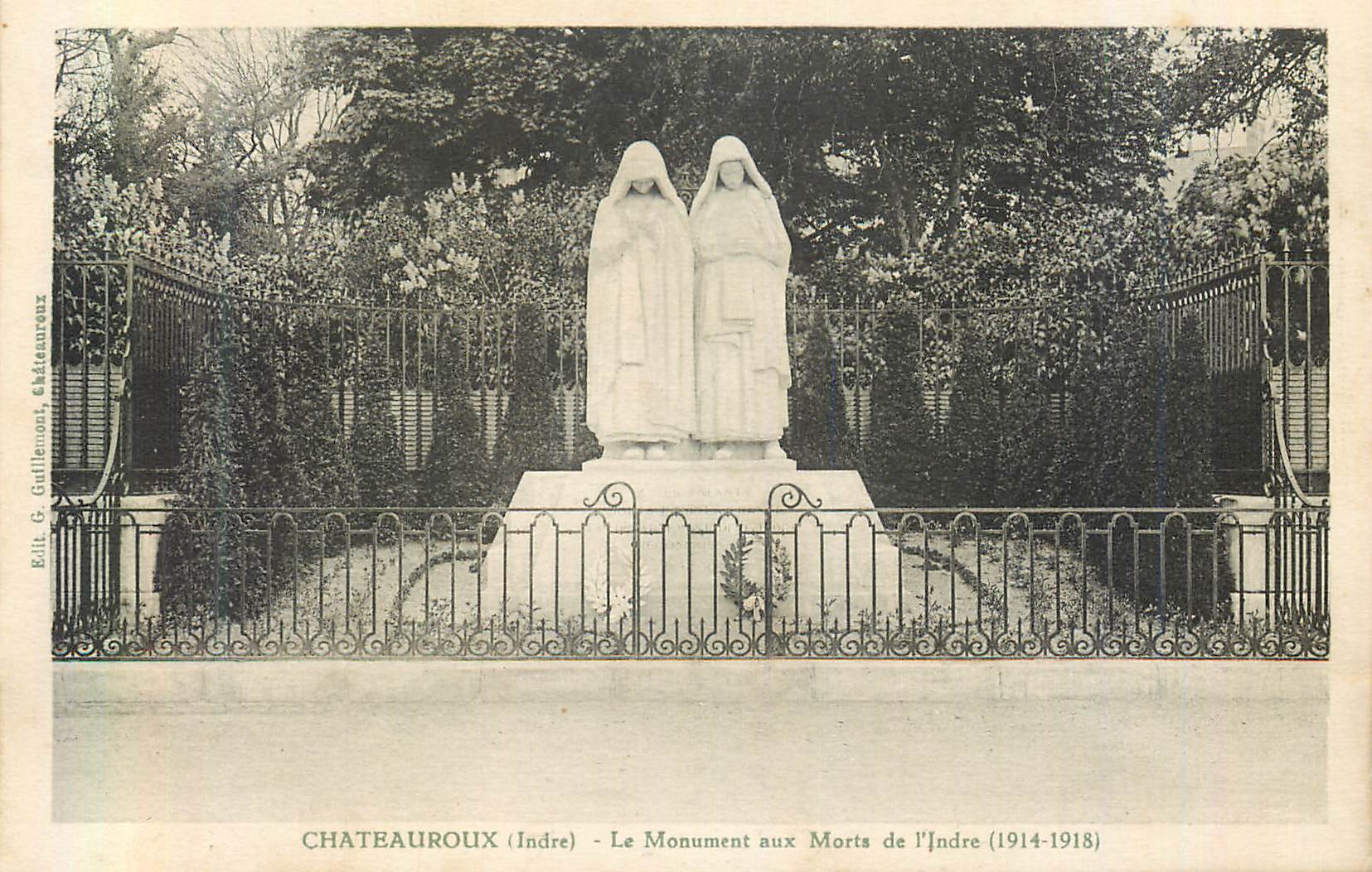 CPA Chateauroux (Indre) le Monument aux Morts de l'Indre (1914 1918) Militaria