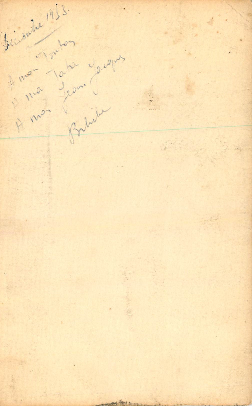 CARTE PHOTO Enfant — Rückseite