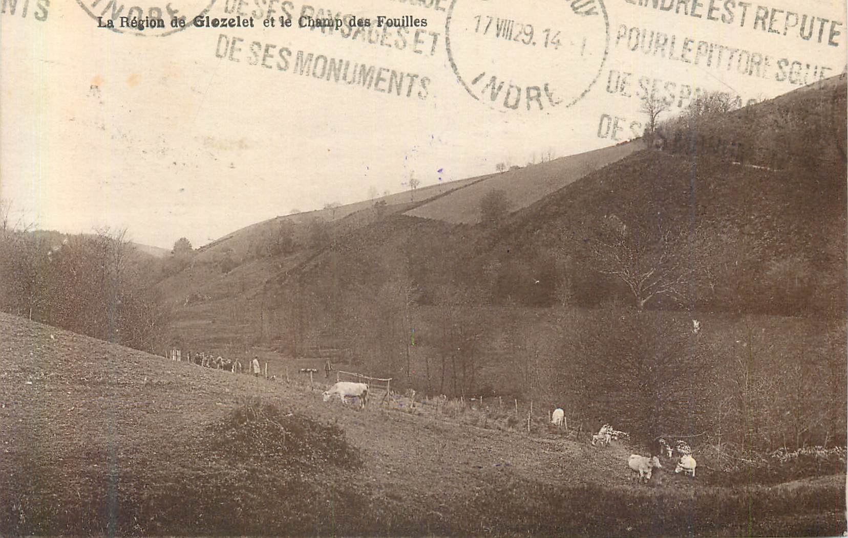 CPA la Region de Giozelet et le Champ des Fouilles