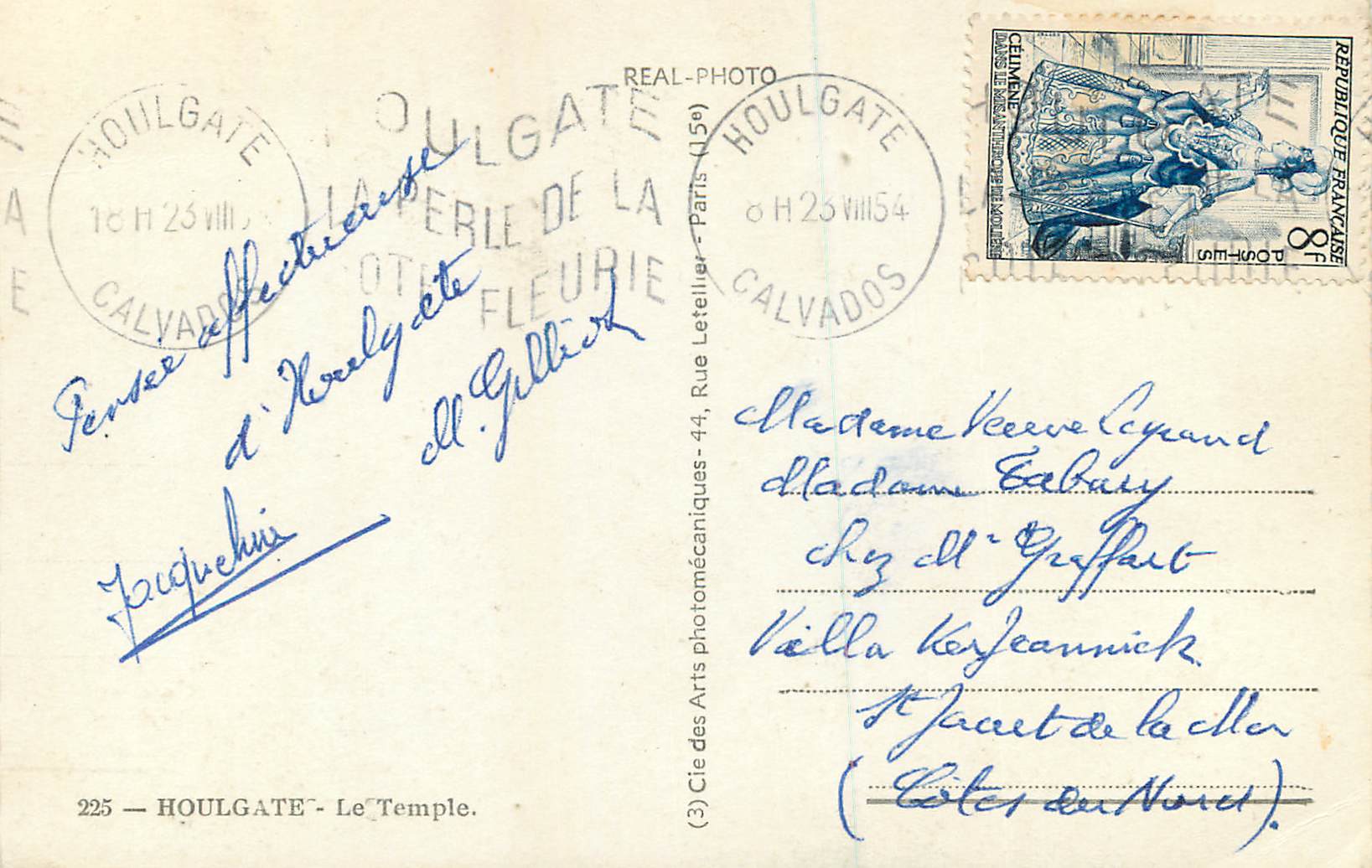 CPM Houlgate le Temple — Rückseite