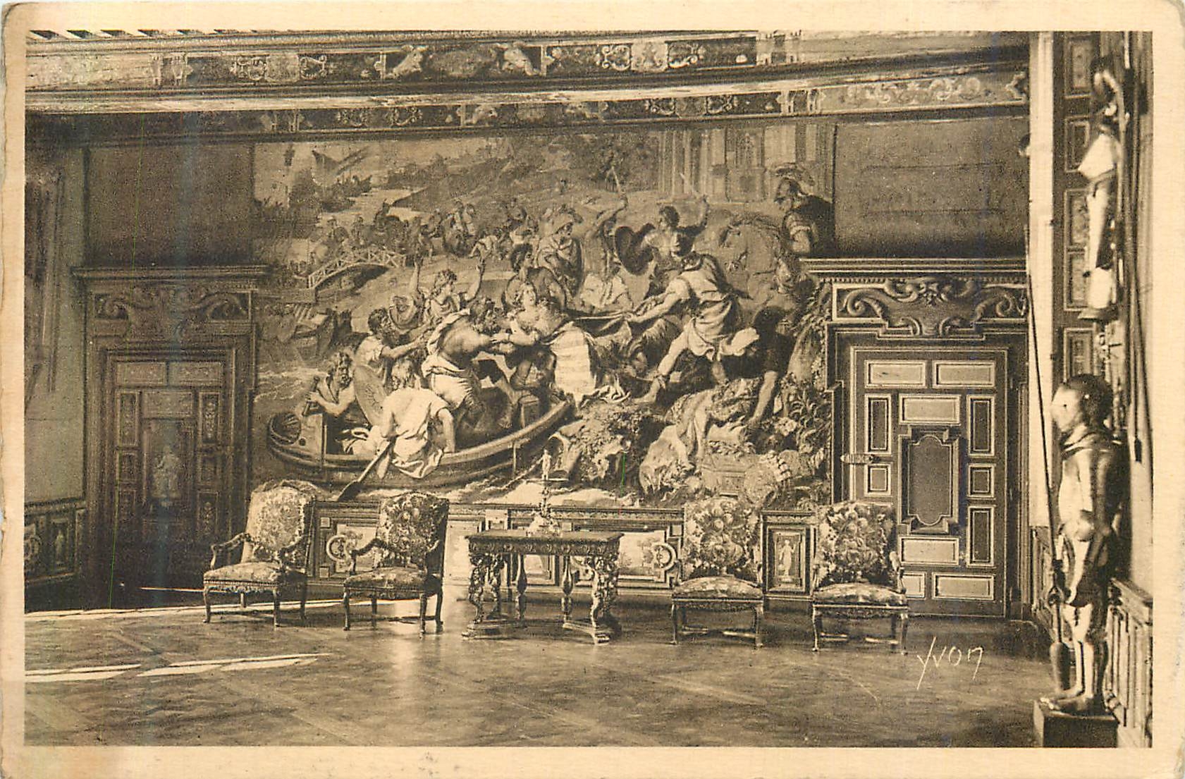 Château de Cheverny — Tapisseries des Gobelins (Enlèvement de la Belle Hélène) — Édition d'Art YVON
