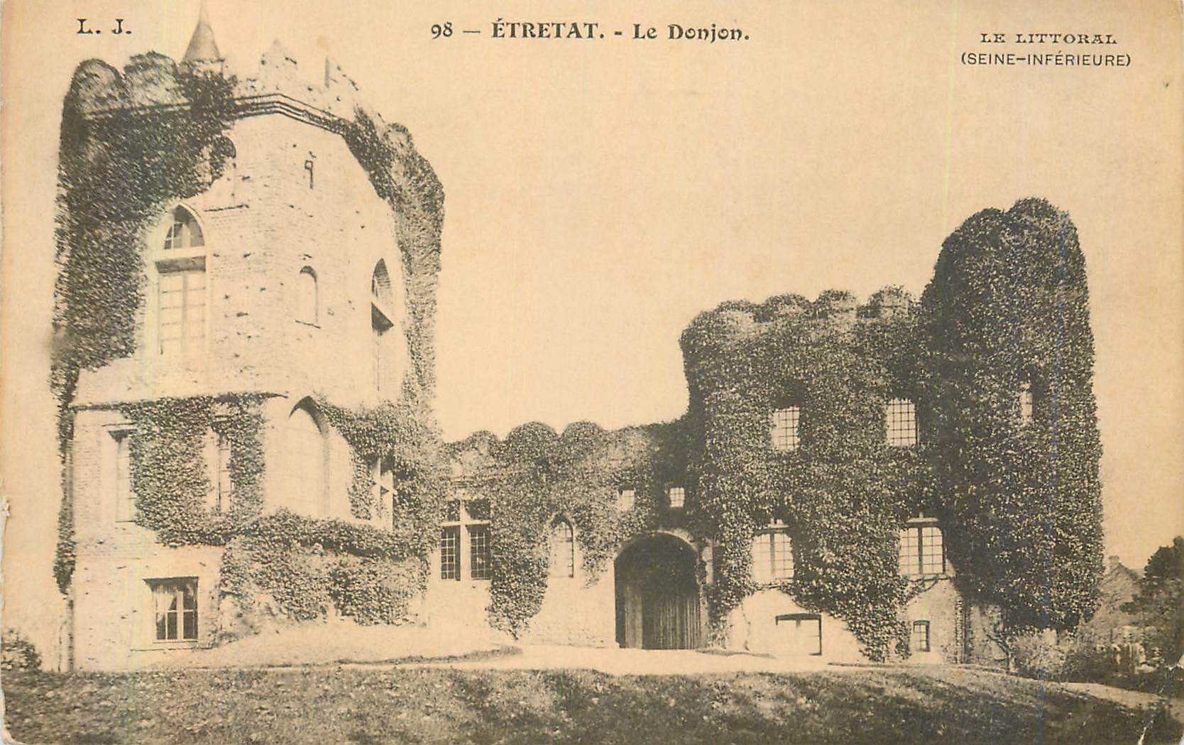 CPA Etretat le Donjon le Littoral (Seine Inferieure)
