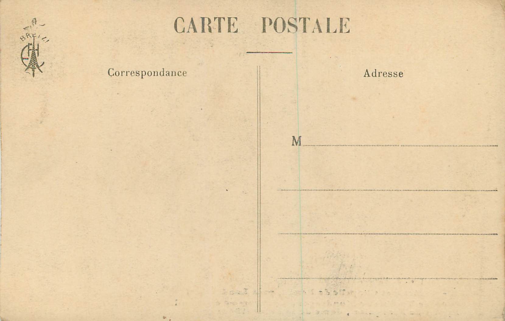 CPA Bretagne Chateau et Chapelle de Beuzi Tombeau de Troilus de Mondragon — Rückseite