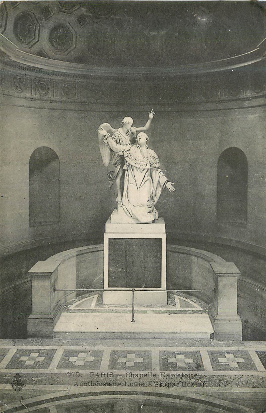 CPA Paris Chapelle Explatoire Apotheose de Louis XVI 