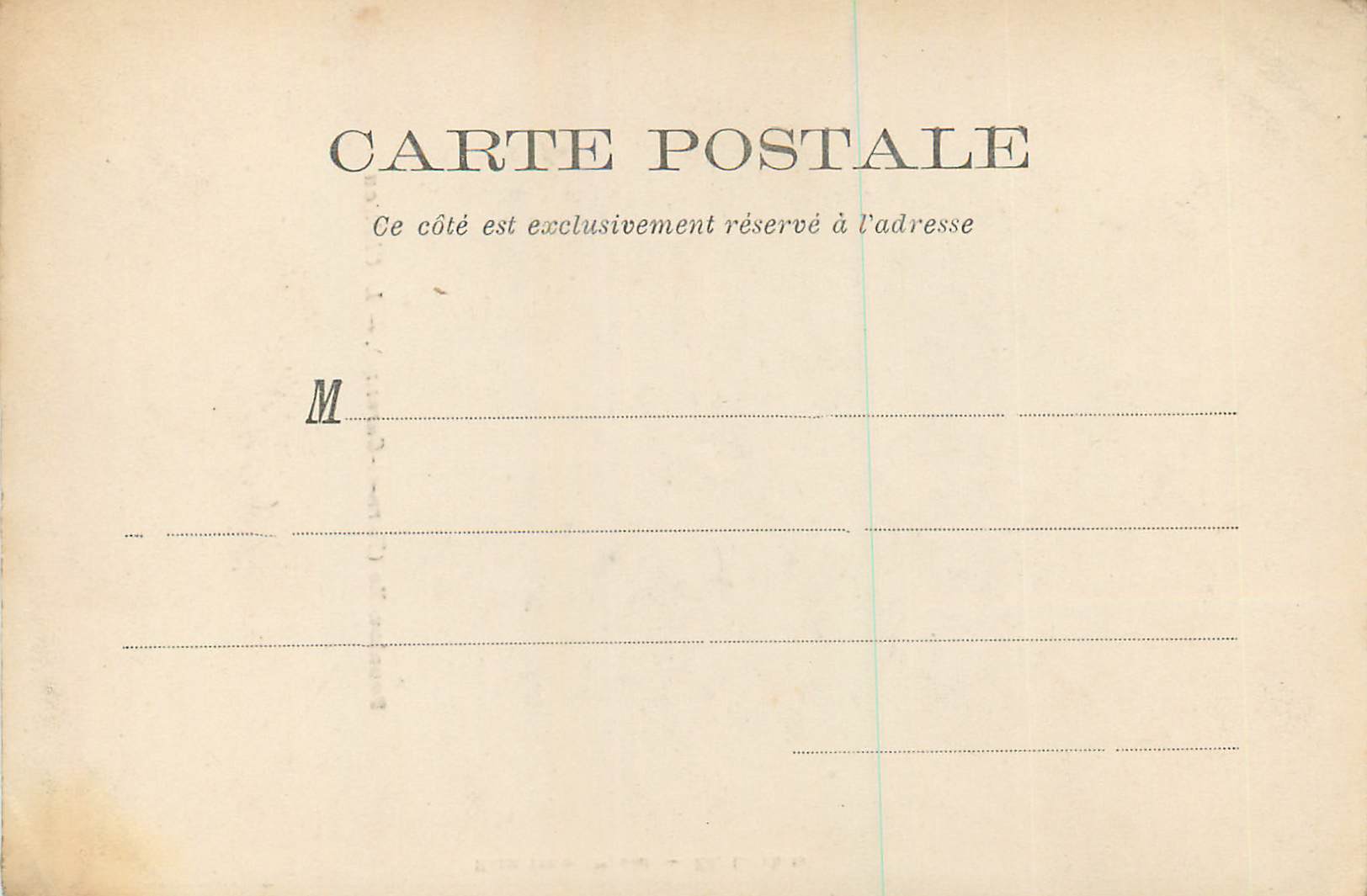 CPA Burniauelle (Tarn et Garonne) Le Chateau — Rückseite