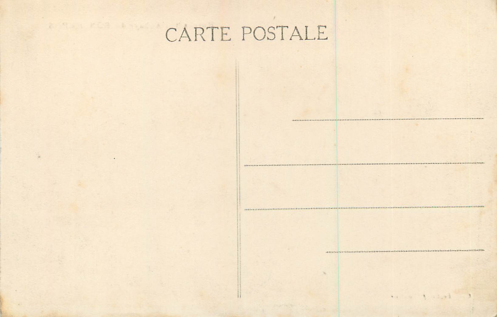 CPA Ruines de l'Abbaye de Bon Repos — Rückseite