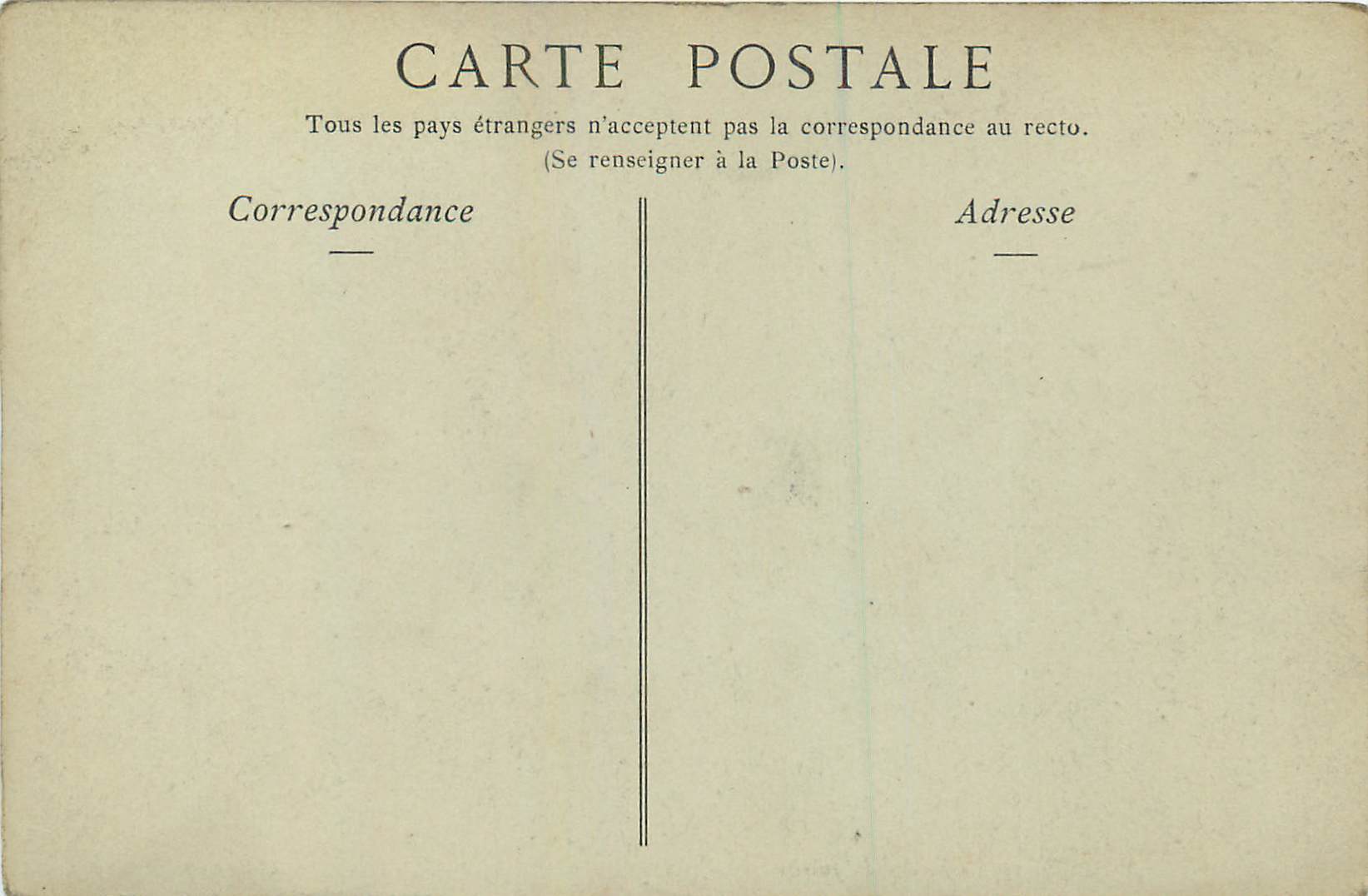 CPA Rouen Le Palais de Justice — Verso