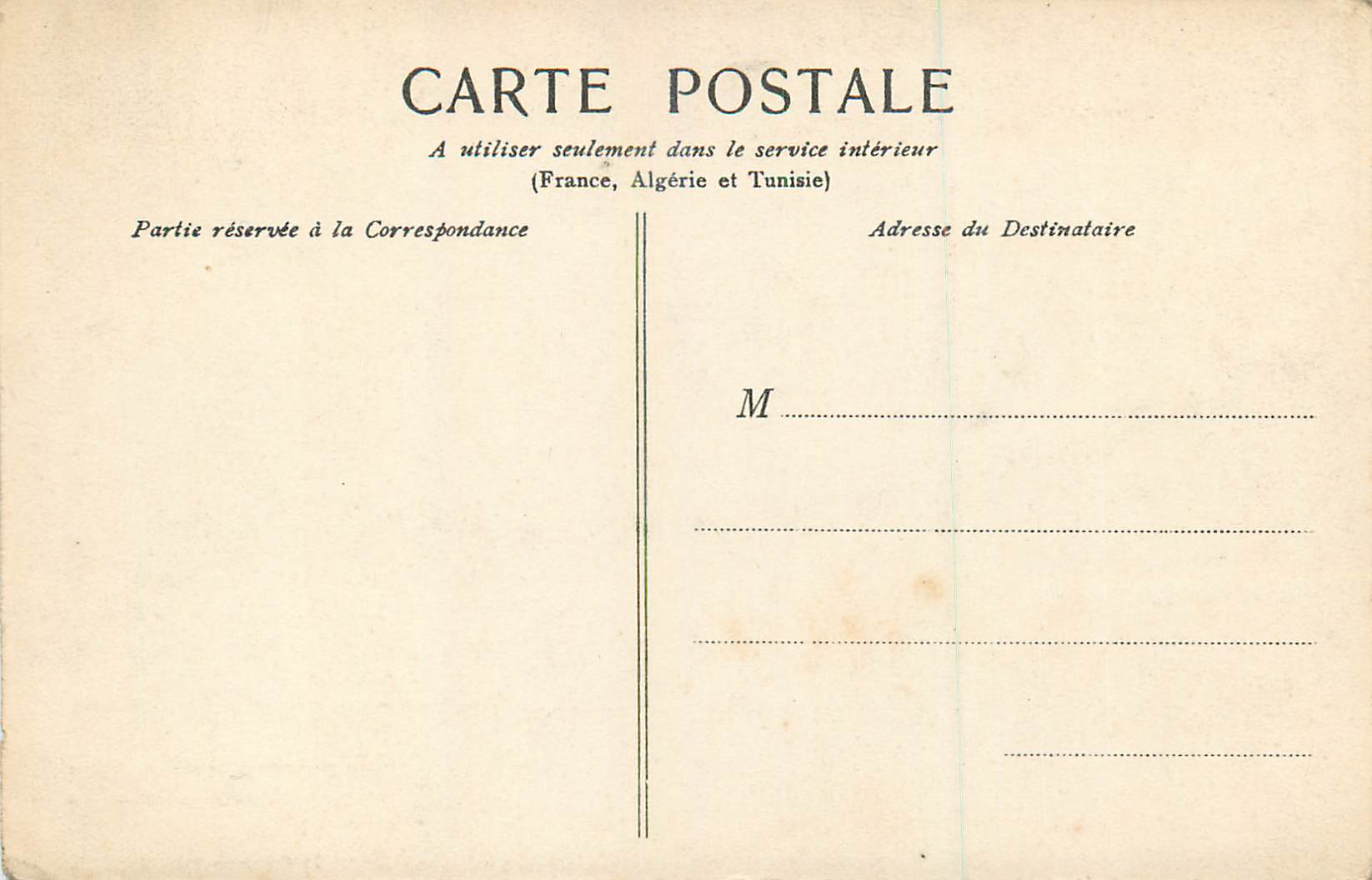 CPA Versailles Palais du Grand Trianon — Verso