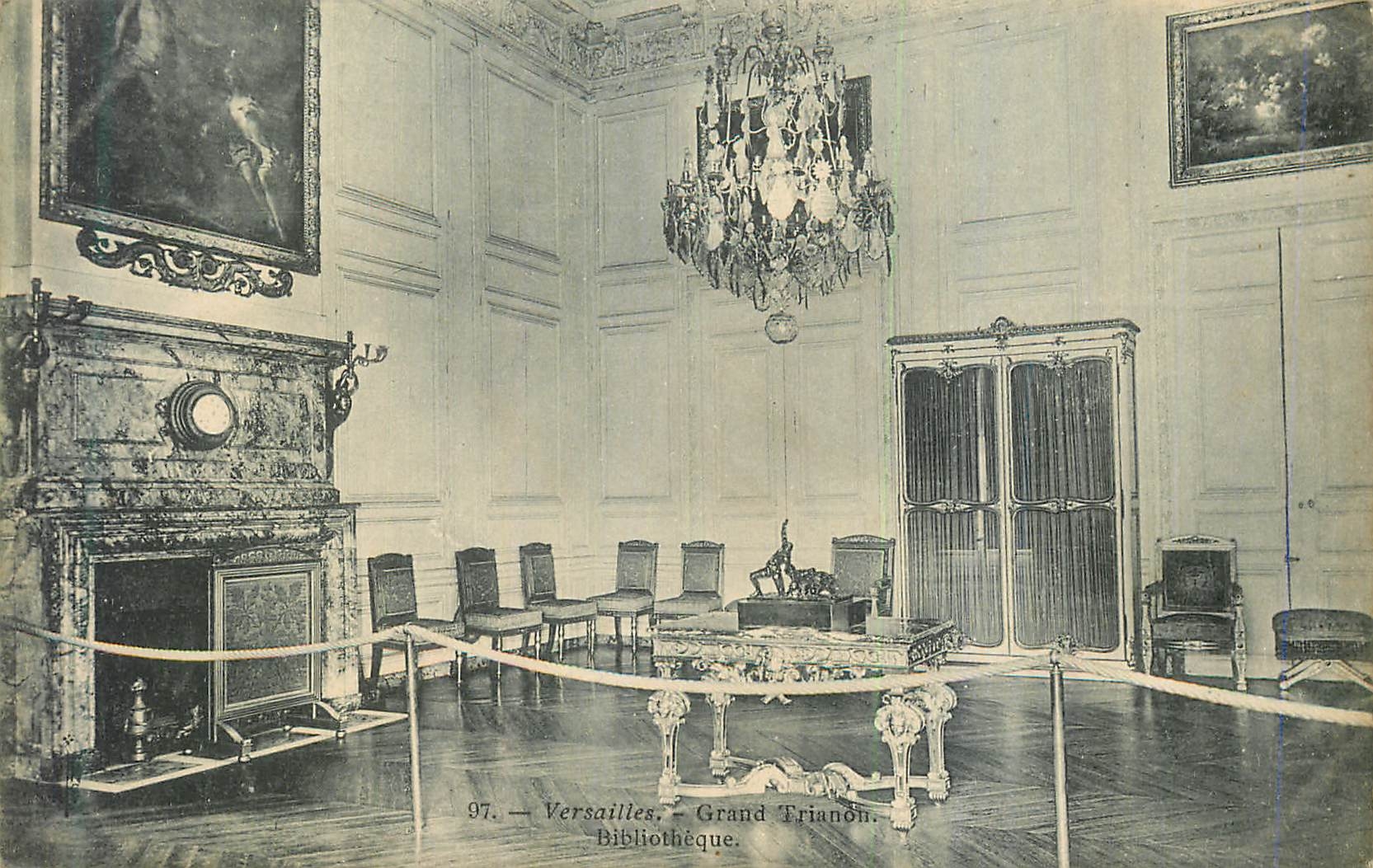 CPA Versailles Grand Trianon Bibliotheque
