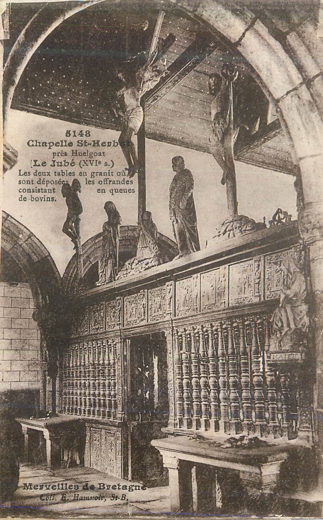 CPA Chapelle St Heubet pres Huelgoat le Jube (XVIe s) Merveilles de Bretagne