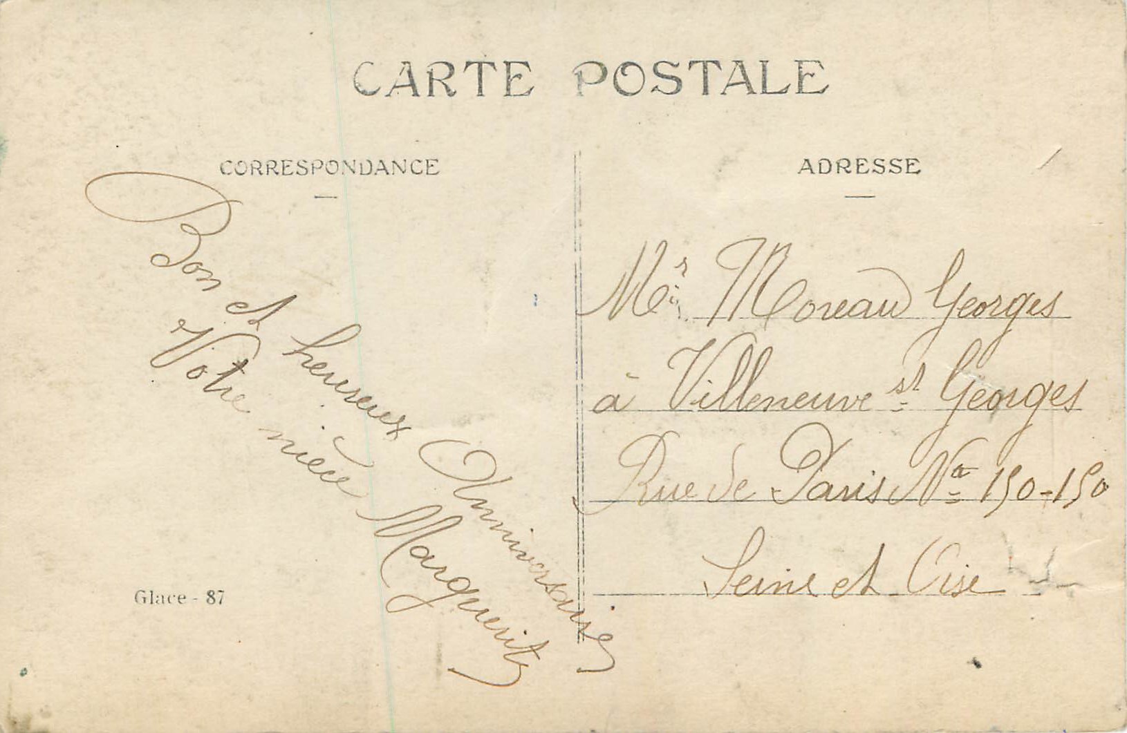 CPA Joyeux Anniversaire — Verso