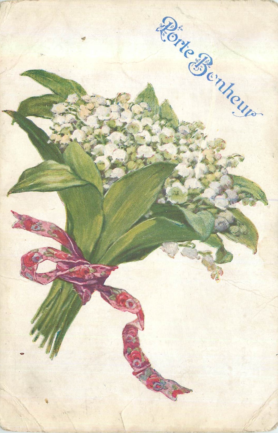 CPA Porte Bonheur Muguet de Mai Fleurs