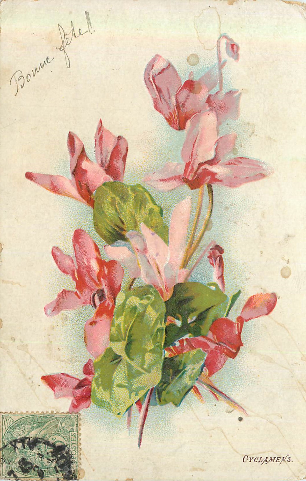 CPA Bonne fete Fleurs