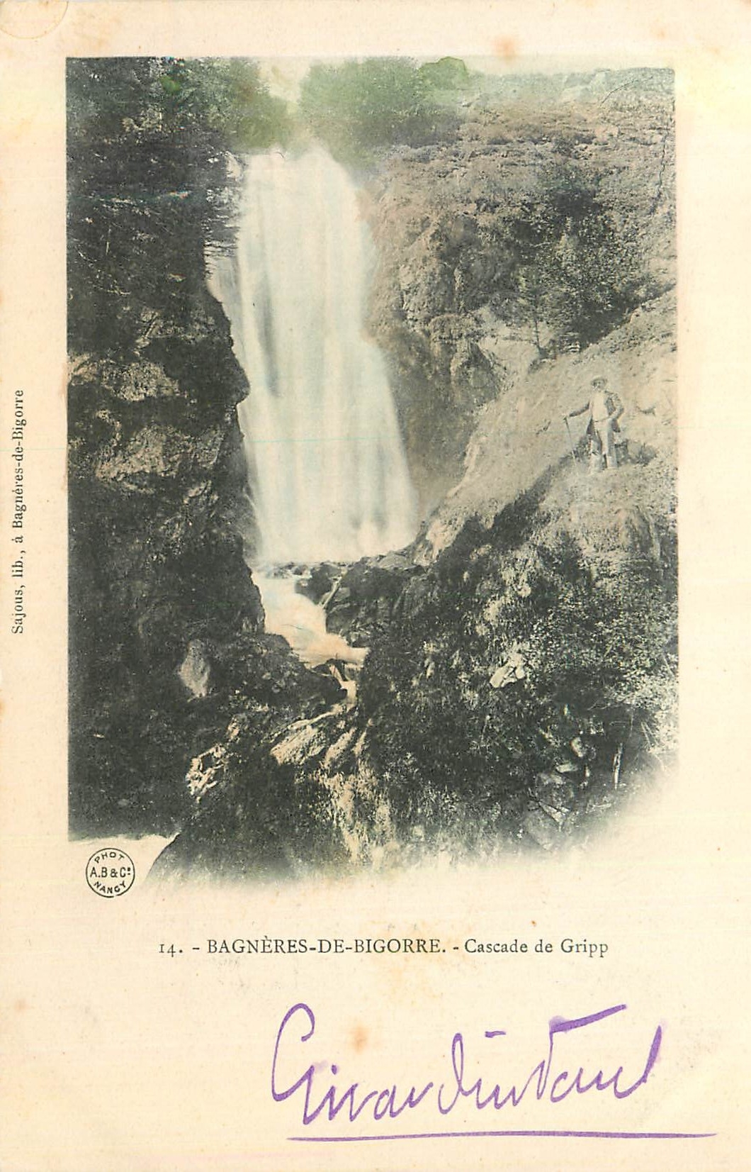 Bagnères-de-Bigorre — Cascade de Gripp — Sajous, lib. à Bagnères-de-Bigorre, n°14