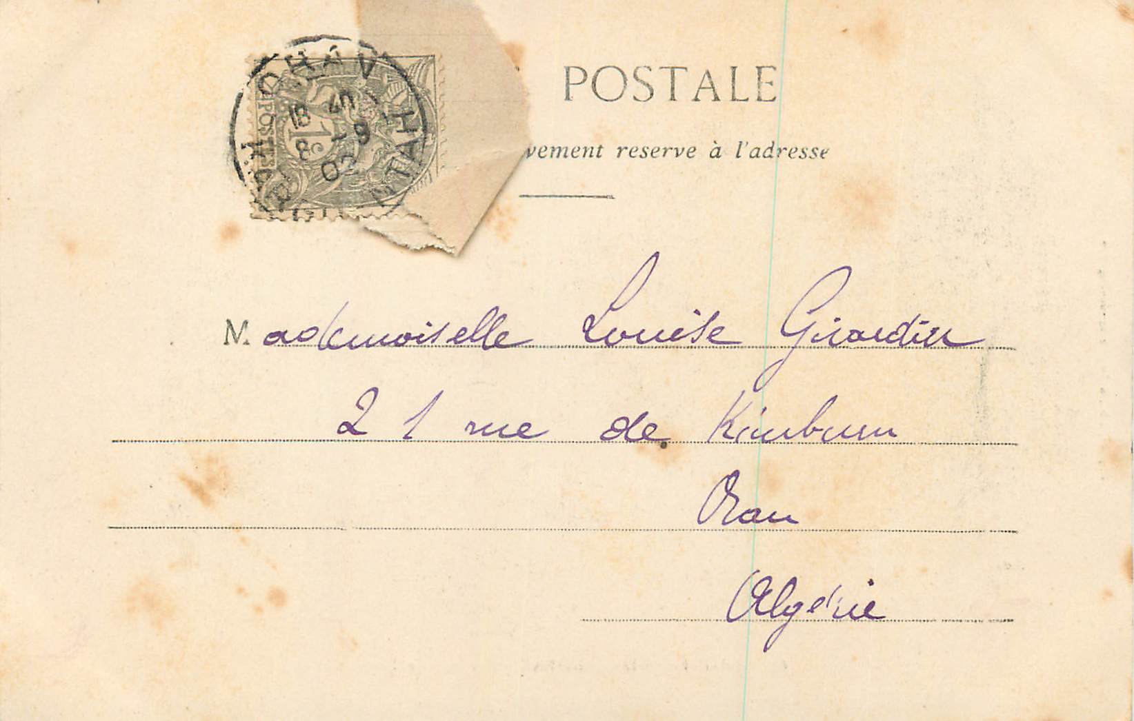 Bagnères-de-Bigorre - Der Torrent — Givan Léon Paul, Verlag 63 — Rückseite