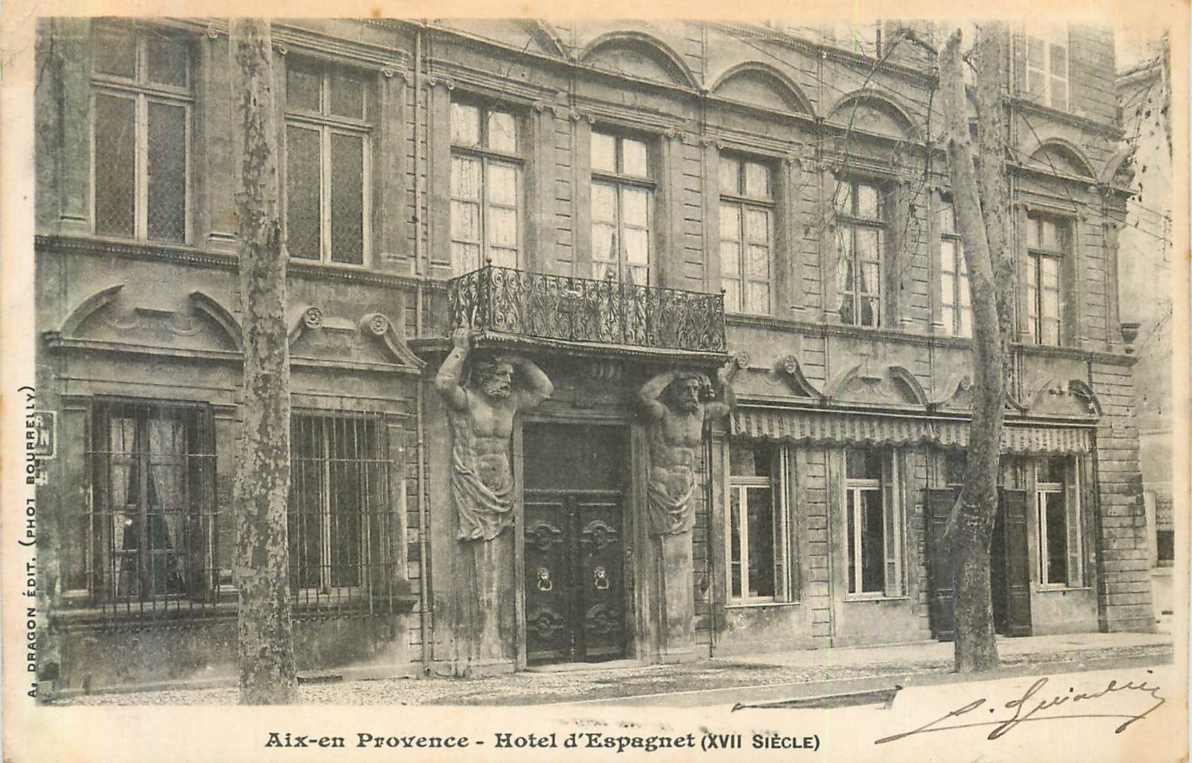 Aix-en Provence - Hôtel d'Espagnet (XVIIe siècle) — A. Dragon Édit. (Phot. Bourbey)