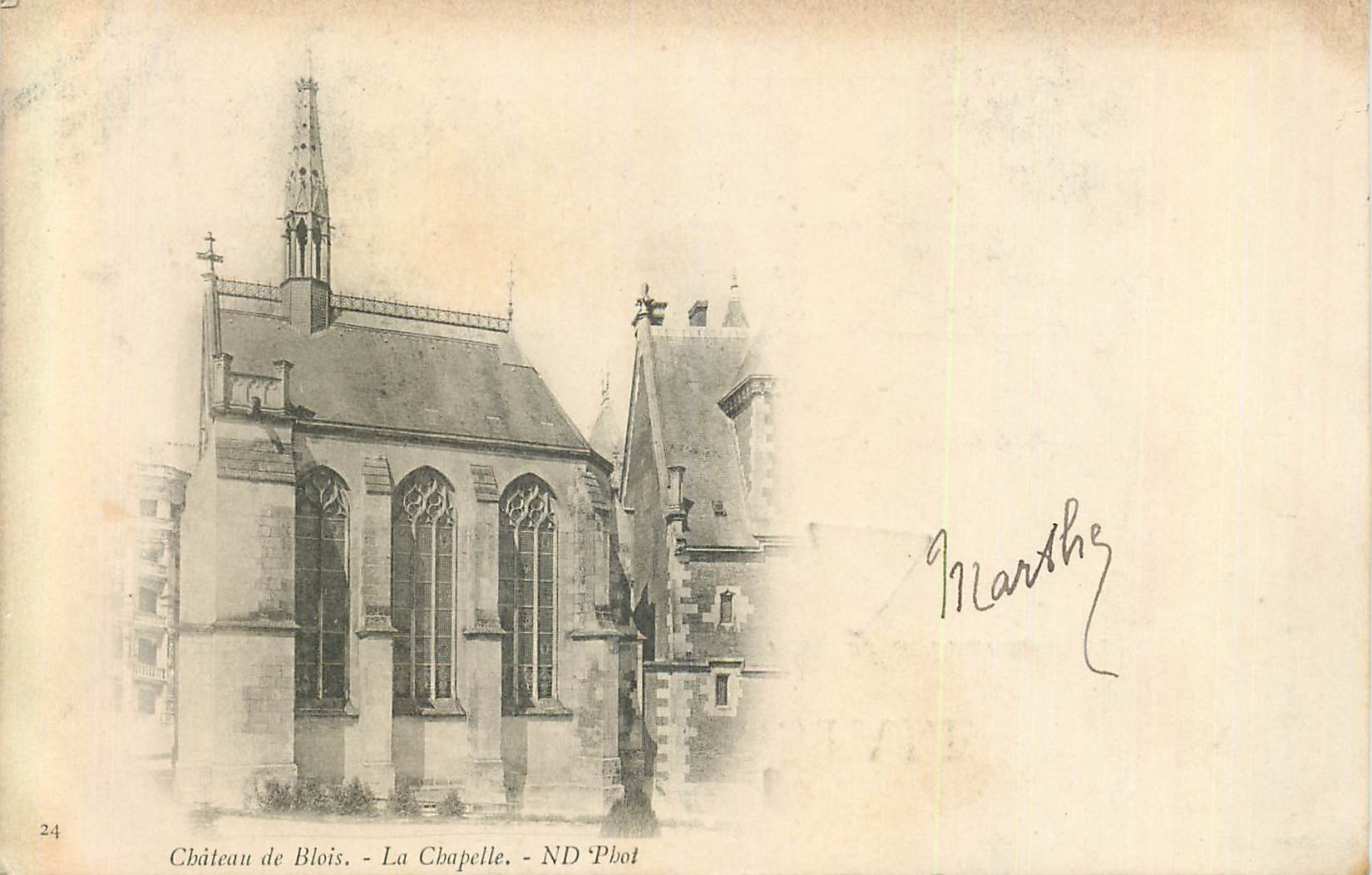 CPA Chateau de Blois la Chapelle (carte 1900)