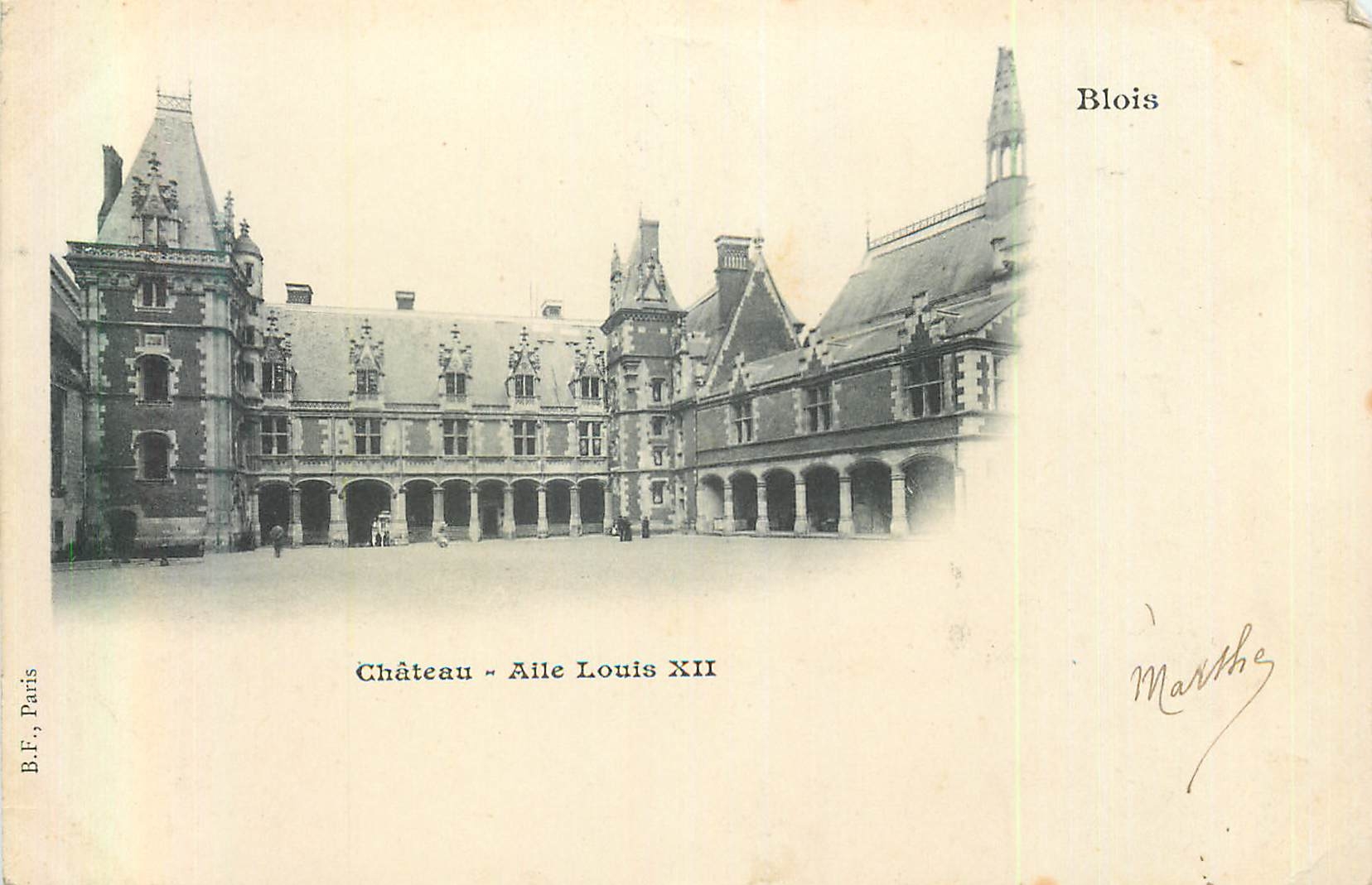 CPA Blois Chateau Aile Louis XII (carte 1900)