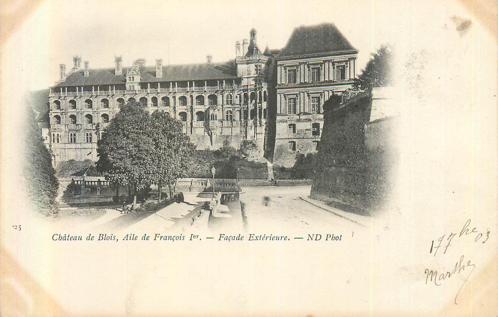 CPA Chateau de Blois Aile de Francois Ier Facade Exterieure (carte 1900)