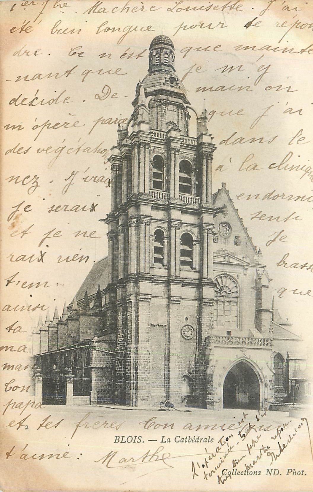 CPA Blois la Cathedrale (carte 1900)