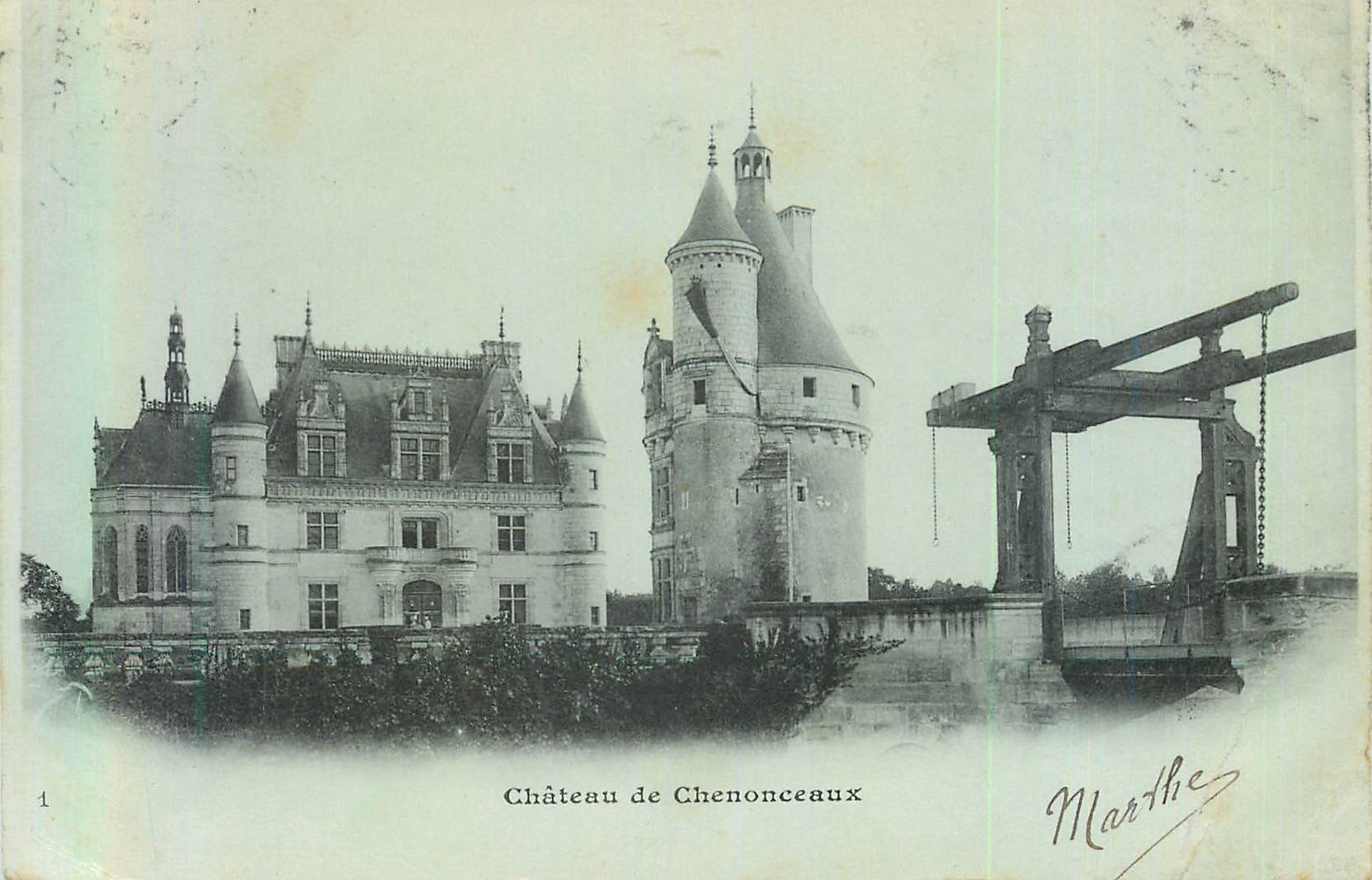 CPA Chateau de Chenonceaux (carte 1900)