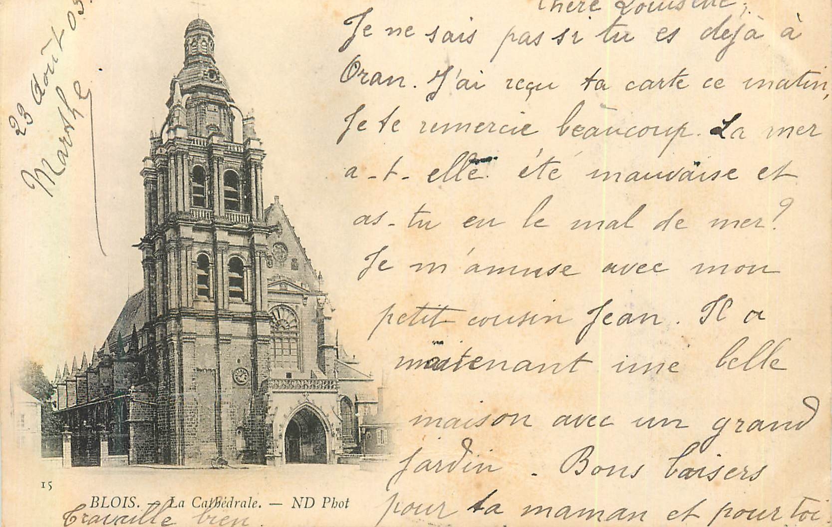 CPA Blois la Cathedrale (carte 1900)