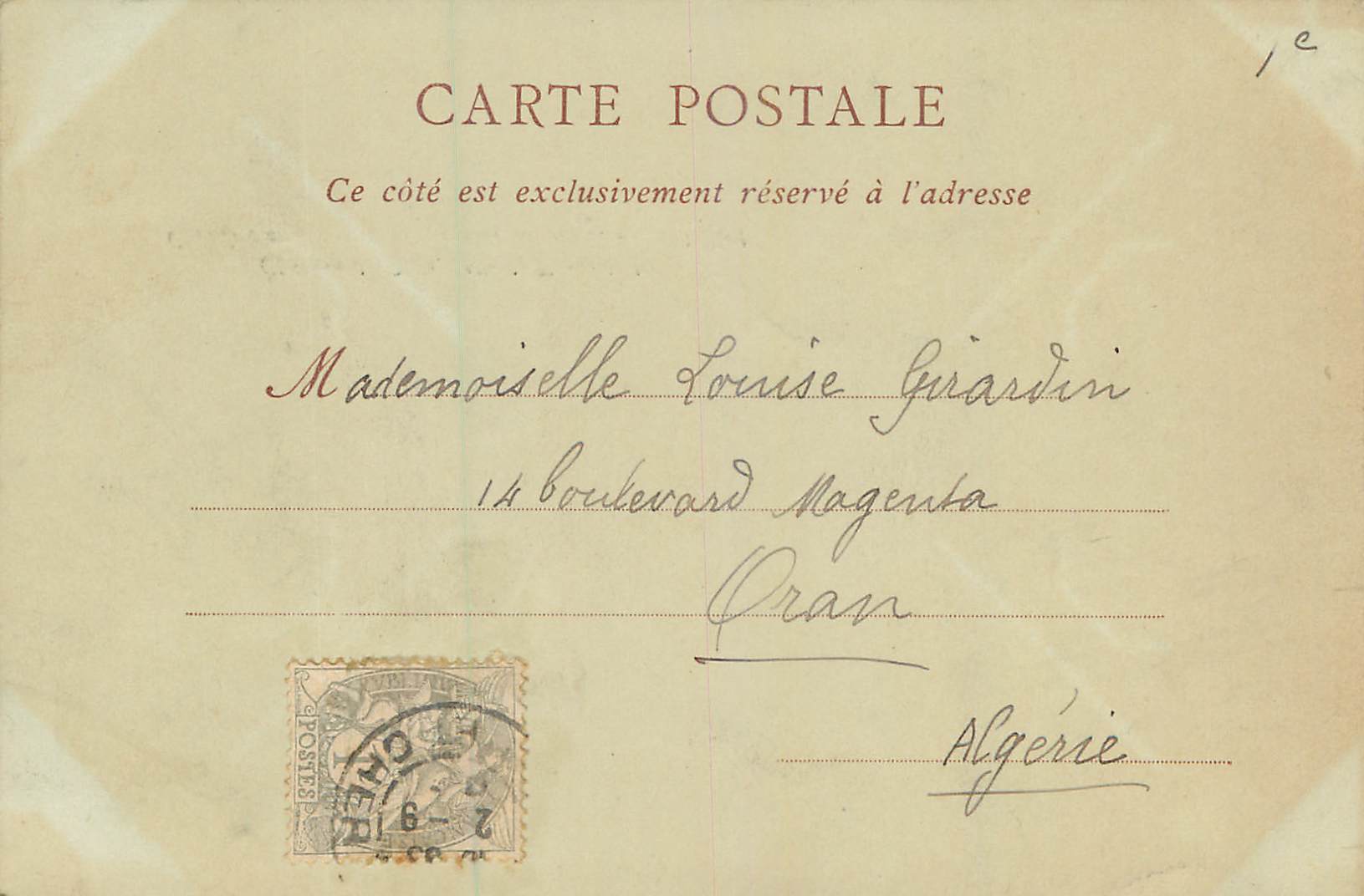 CPA Chateau de Blois Aile de Francois Ier Chambre ou Fut Assassine le Duc de Guise (carte 1900) — Verso