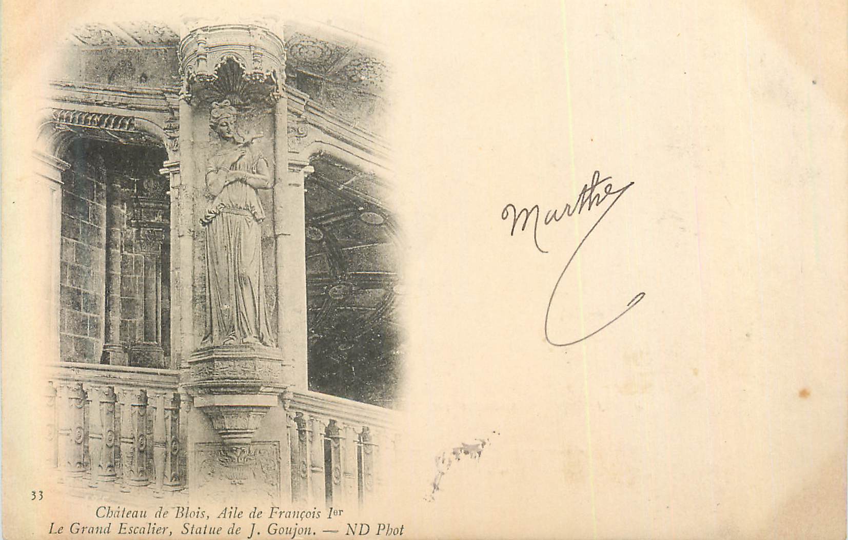 CPA Chateau de Blois Aile de Francois Ier le Grand Escalier