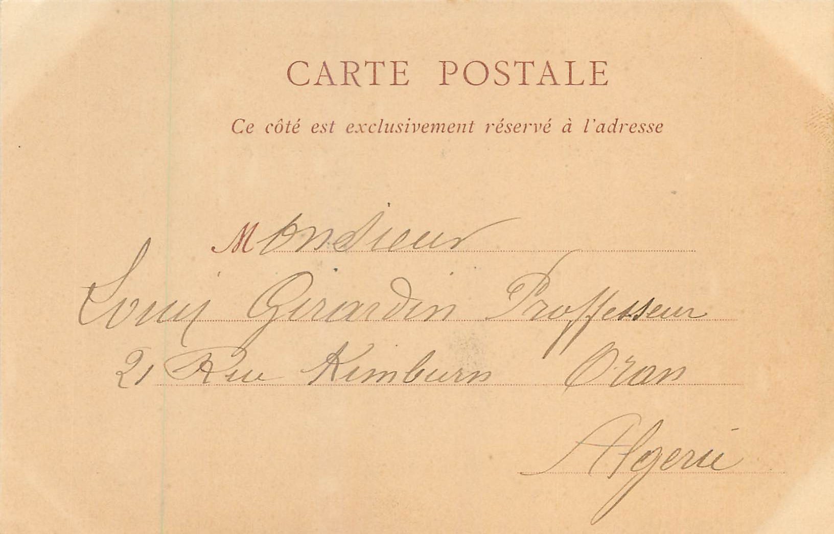 CPA Chateau d'Amboise la Chasse de Saint Hubert  (carte 1900) — Rückseite