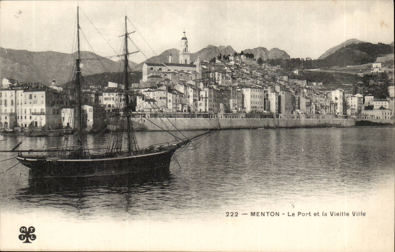 Menton - Le Port et la Vieille Ville — éditeur MTIL, n° 222